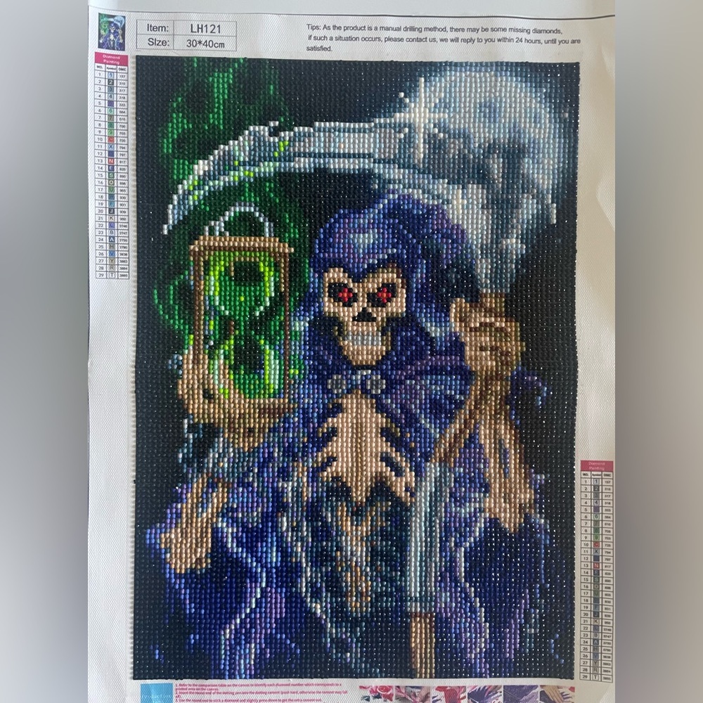 Finish diamond art